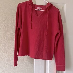 Colsie v neck cropped hoodie